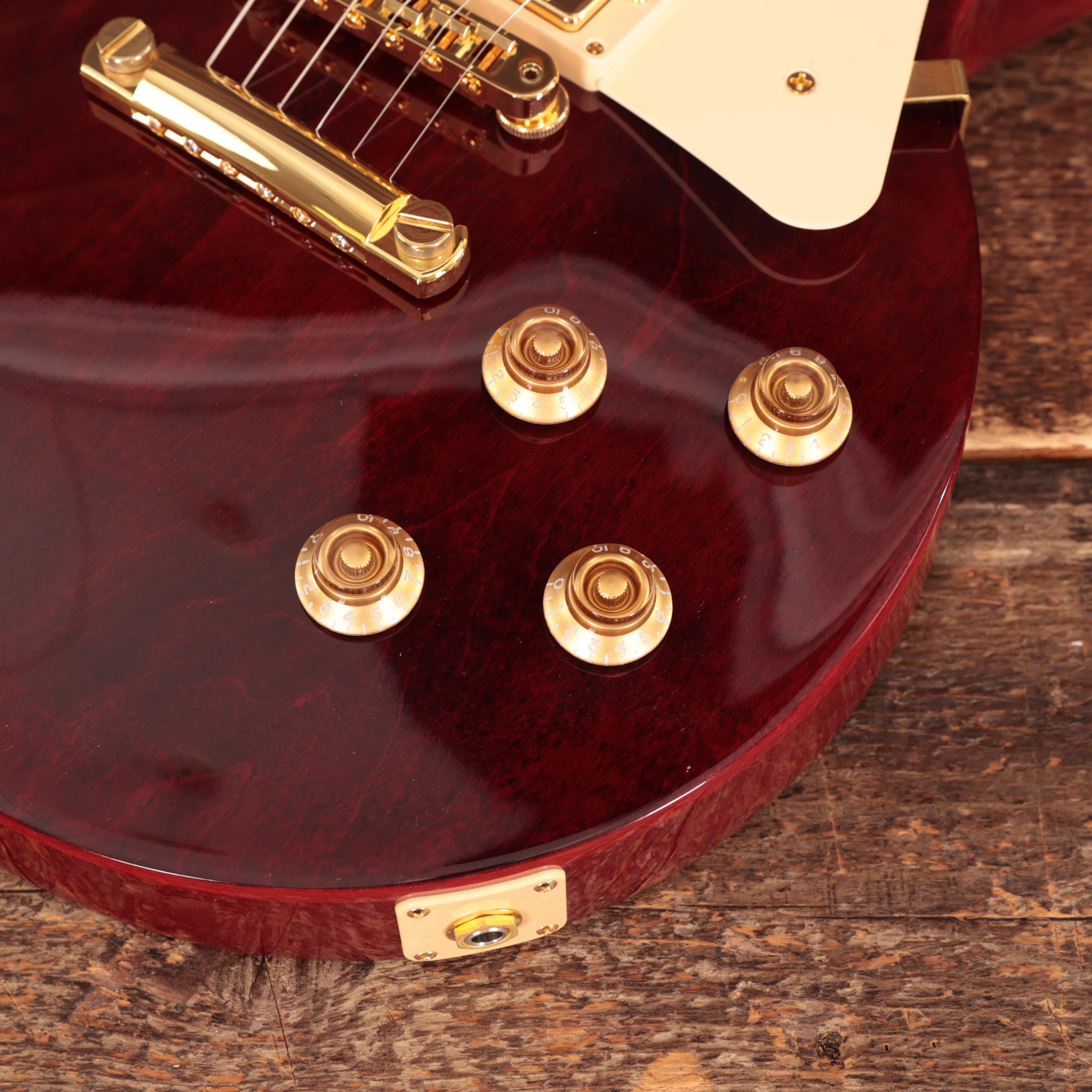 Gibson Les Paul Studio Figured in Wine Red with Gold Hardware
